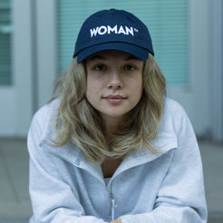 Woman™ Cap on Navy with embroidered logo