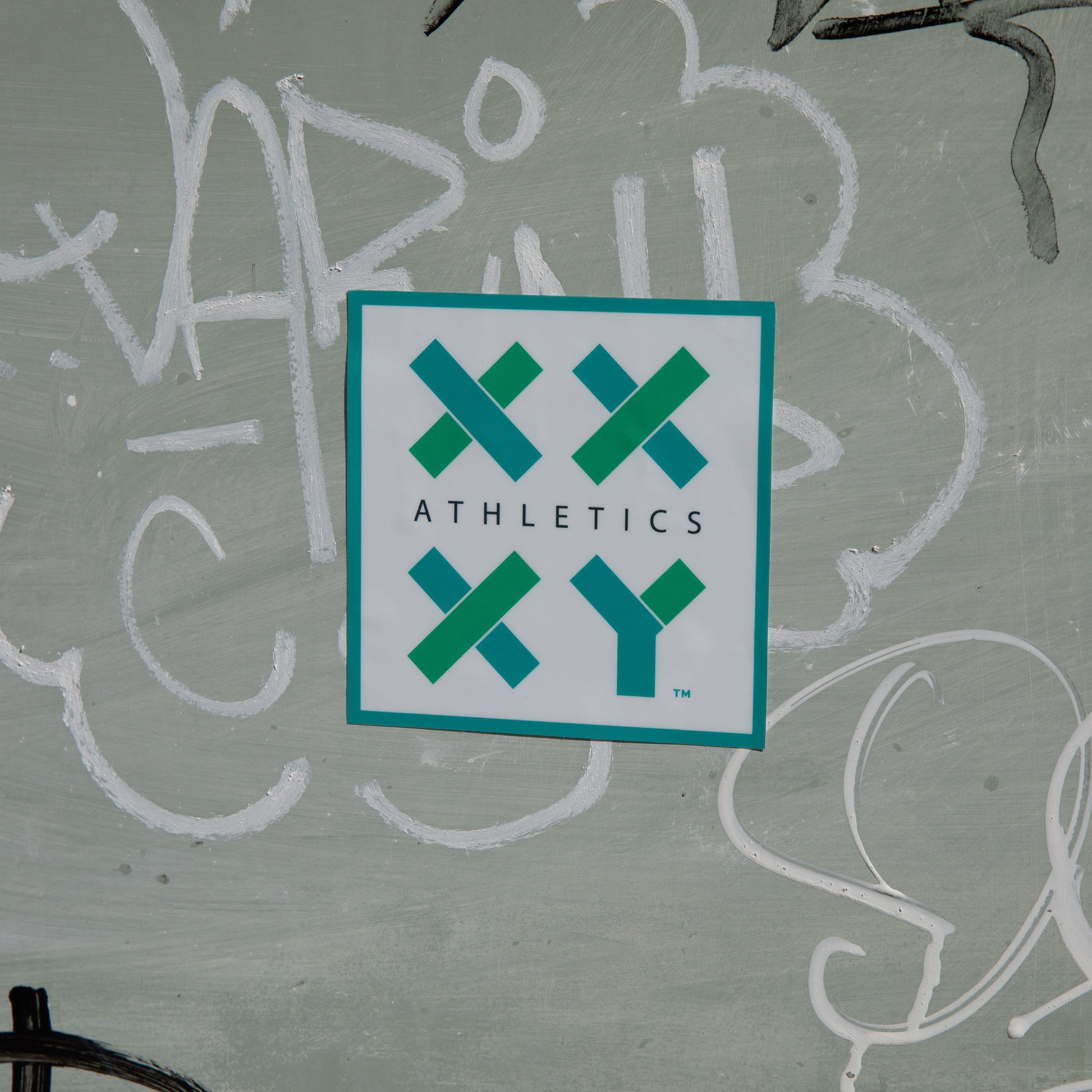 XX-XY Athletics Logo Sticker for water bottles, laptops, and gear