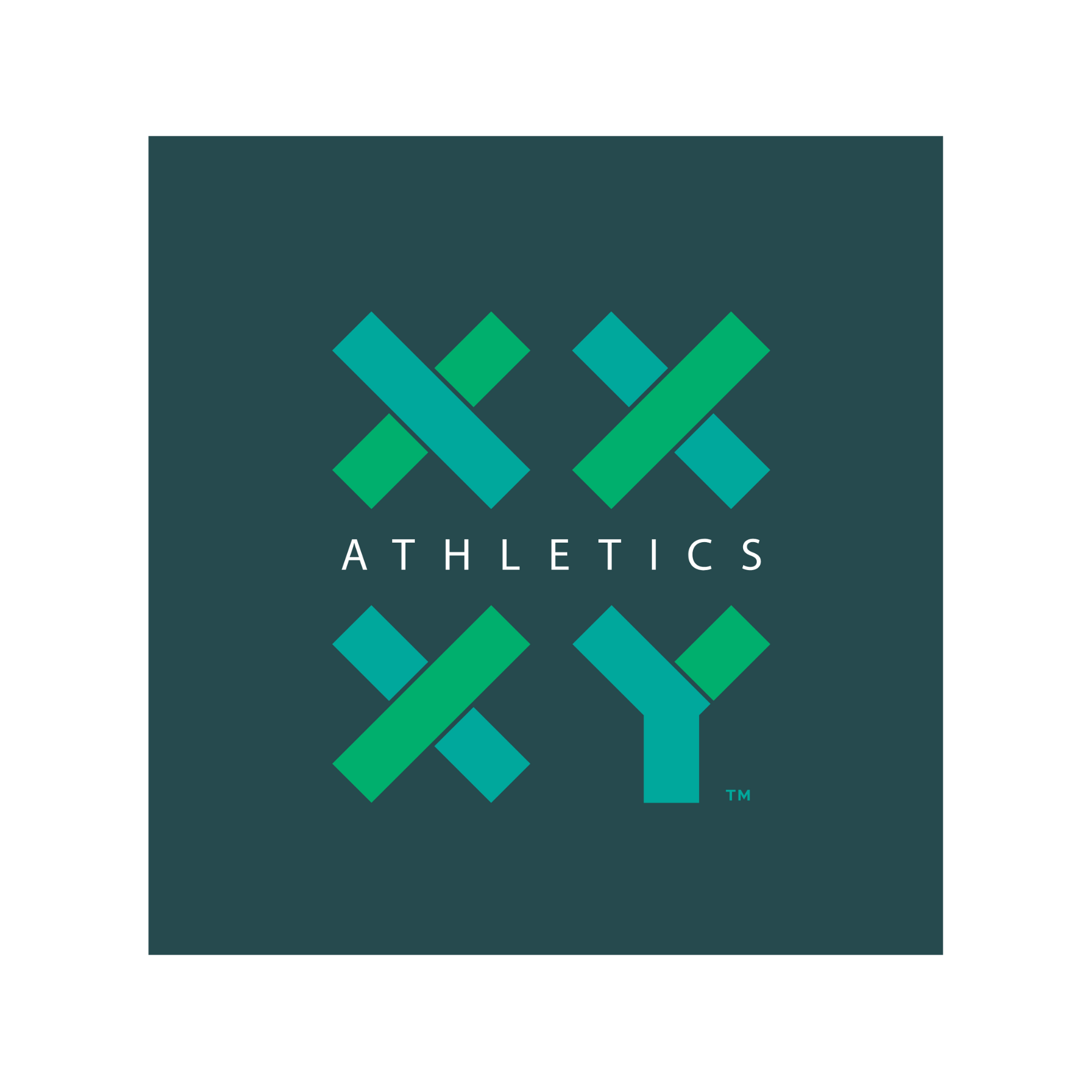 XX-XY Athletics Logo Sticker for water bottles, laptops, and gear